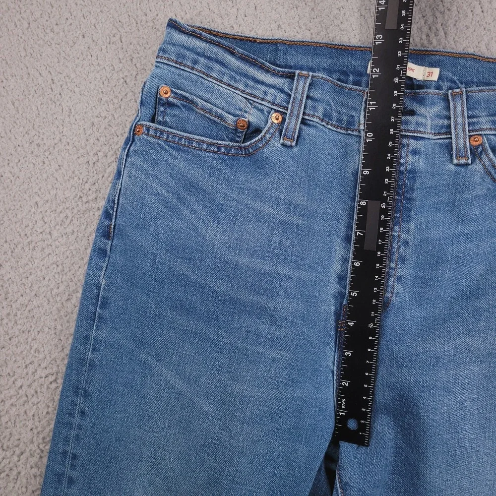 LEVIS Jeans Size 31 Wedgie Straight High Rise Button Fly Stretch Denim